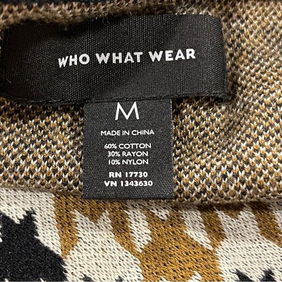 Stylish knit Houndstooth midi Skirt size medium - Picture 6 of 9